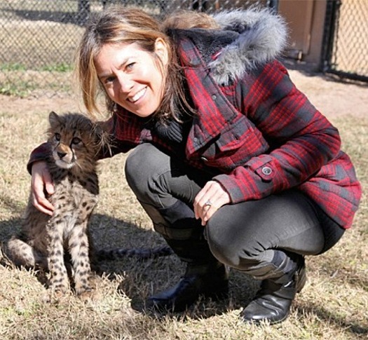 Nadine Terk with Cheetah